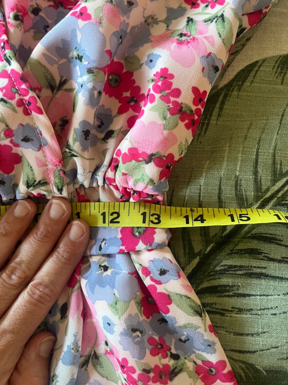 PrettyGarden Pink Floral High-Low Wrap Dress with Tie Waist - Picture 9 of 10